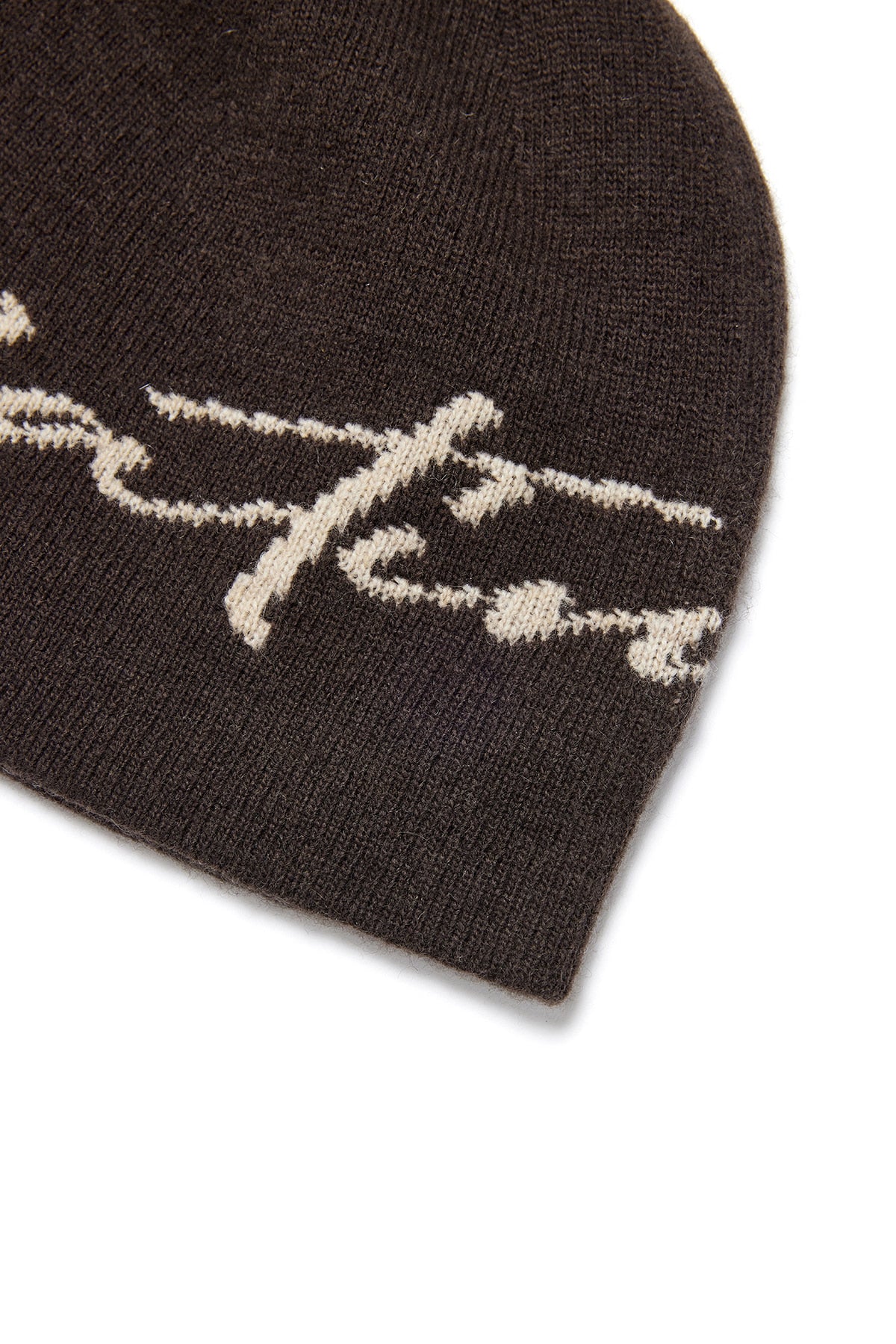 Matin Kim Matin Logo Script Beanie in Brown 啡色 細節圖 3