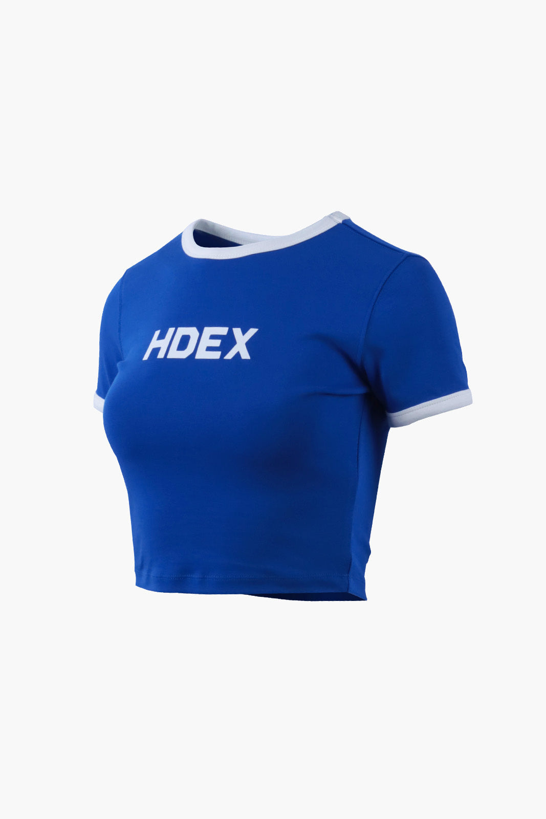 HDEX Relaxfit Color Block Crop Top - Blue