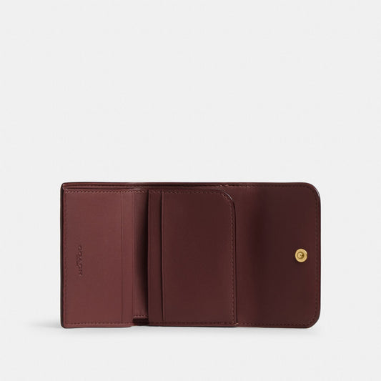Coach ESSENTIAL Signature Canvas 焦糖啡銀包 內部間隔