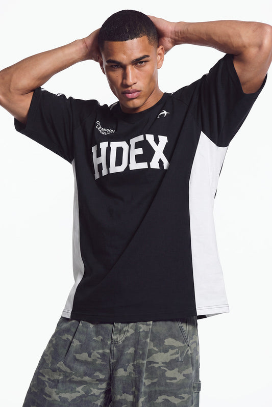 HDEX Side Color Block Short Sleeve Black gallery 2