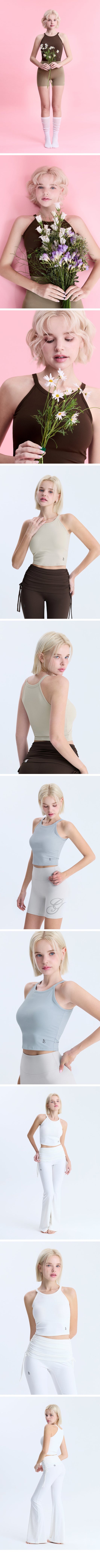GRANDELINE - El-Flex Rib Skinny Halter Top 商品圖片 2