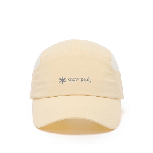 Snow Peak Lightweight Taslan Color Block Cap Light Yellow front view