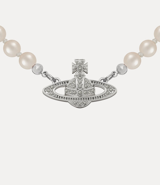 Vivienne Westwood Mini Bas Relief Pearl Choker 官方圖 2