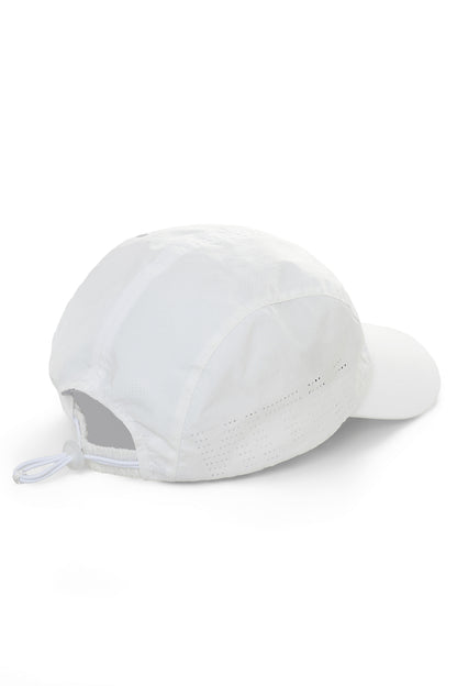 Matin Kim Mesh Logo Sporty Cap in White 白色 細節圖 2