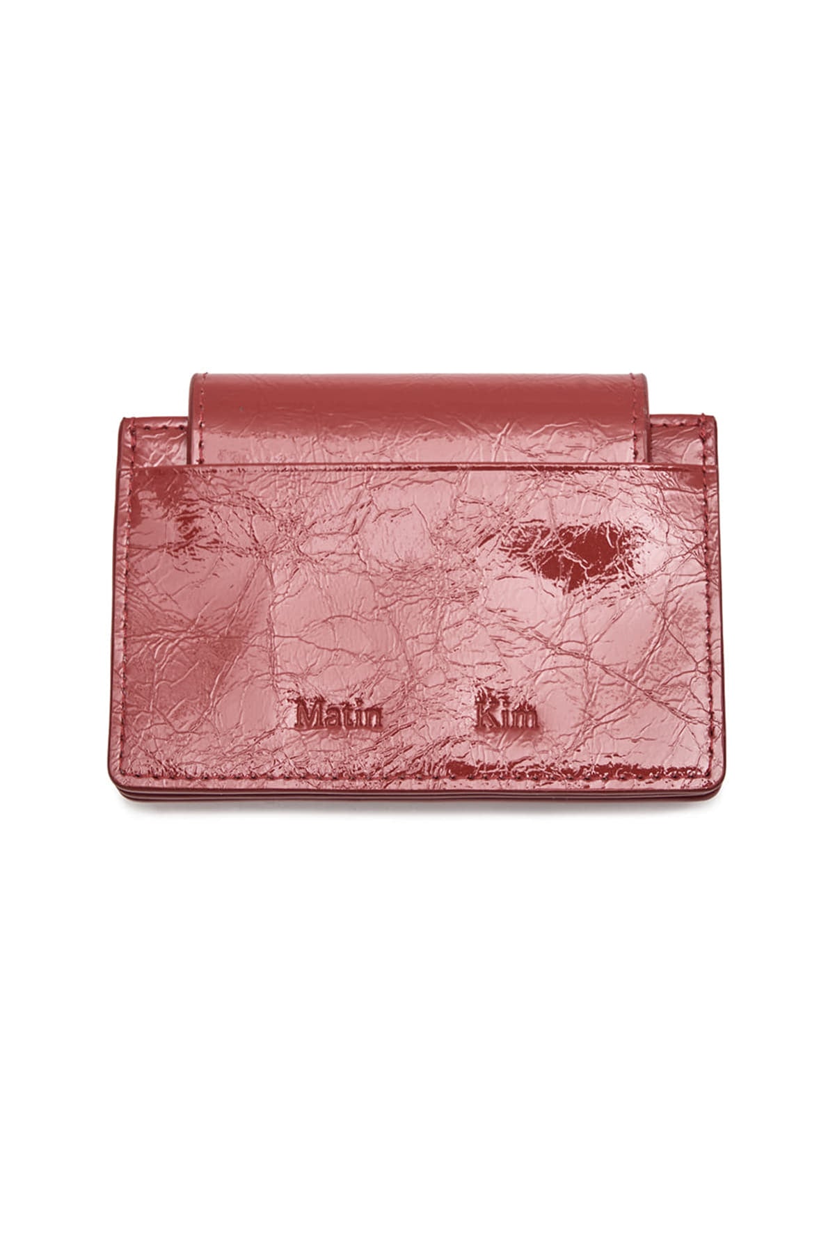 Matin Kim Glazed Accordion Wallet in Red 紅色 細節圖 1