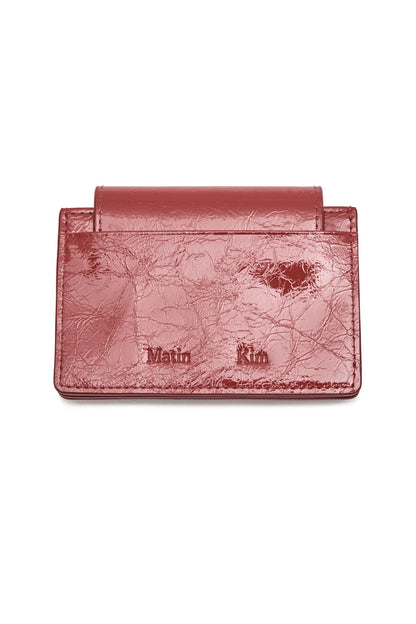 Matin Kim Glazed Accordion Wallet in Red 紅色 細節圖 1