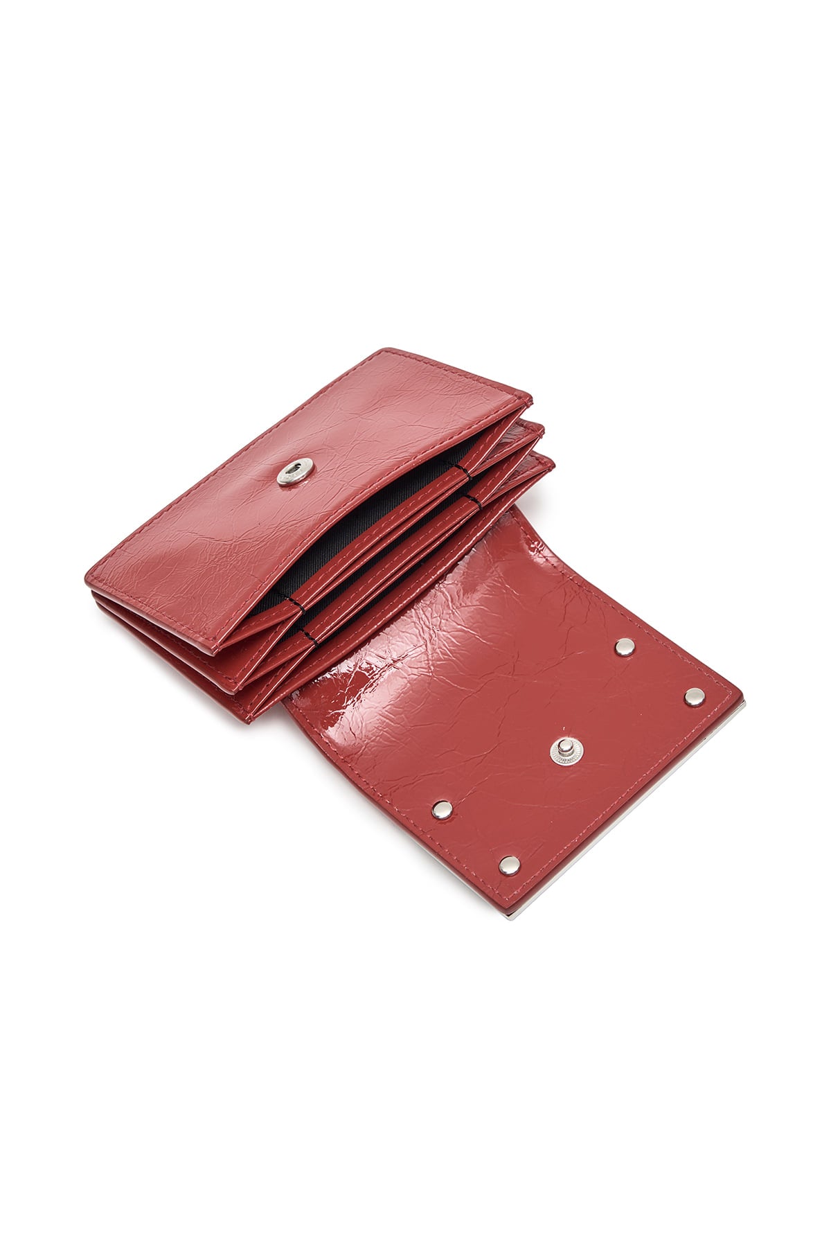 Matin Kim Glazed Accordion Wallet in Red 紅色 細節圖 3