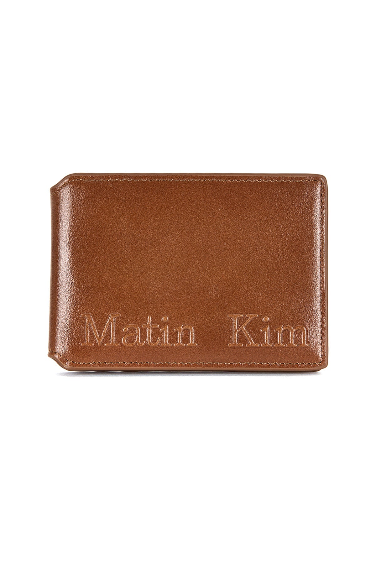 Matin Kim Embossed Logo Business Wallet in Camel 駝色 長夾 韓國代購 香港