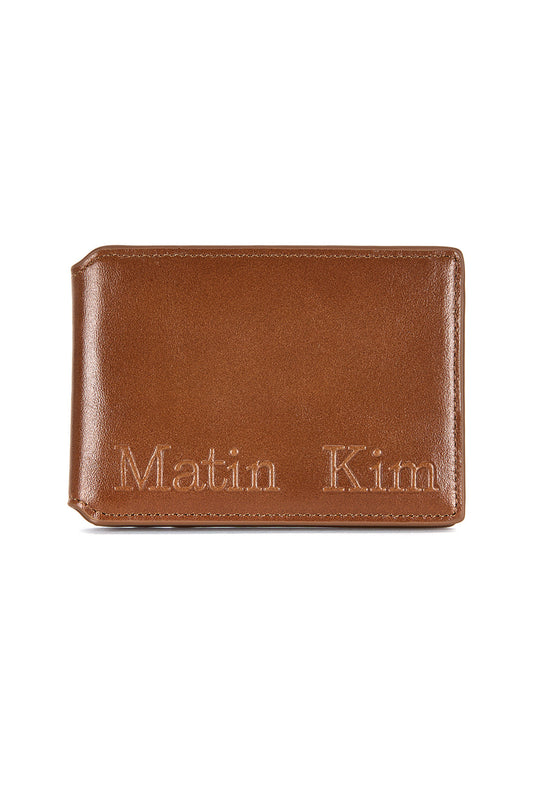 Matin Kim Embossed Logo Business Wallet in Camel 駝色 長夾 韓國代購 香港