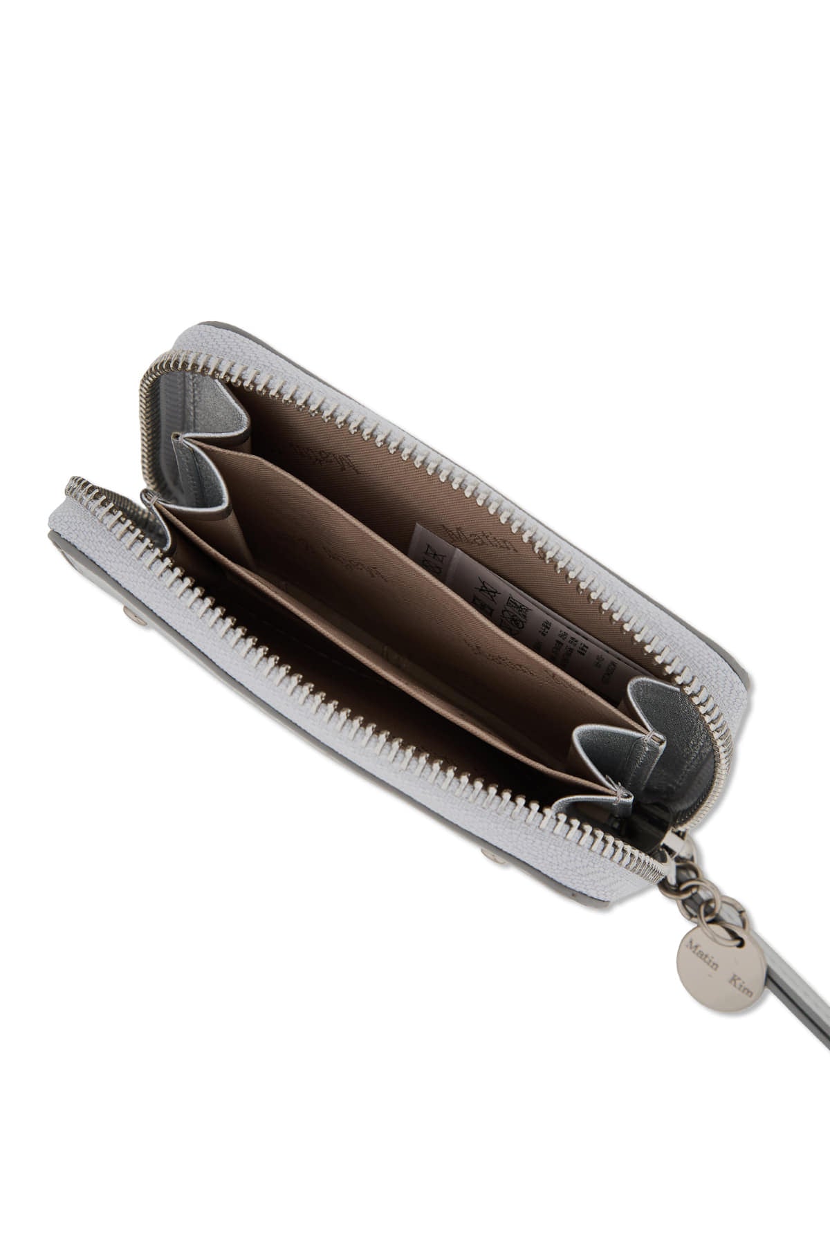 Matin Kim Steel Logo Rivet Compact Wallet in Silver 銀色 細節圖 2
