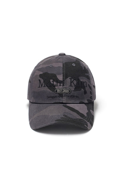 Matin Kim Camouflage Logo Ball Cap in Charcoal 深灰色 棒球帽 韓國代購 香港