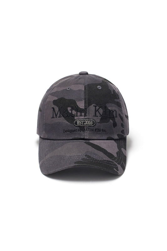 Matin Kim Camouflage Logo Ball Cap in Charcoal 深灰色 棒球帽 韓國代購 香港