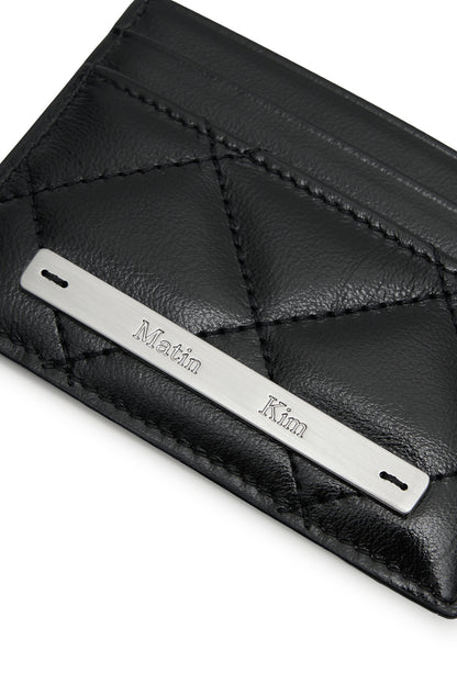 Matin Kim Puff Quilt Card Wallet in Black 黑色 細節圖 3