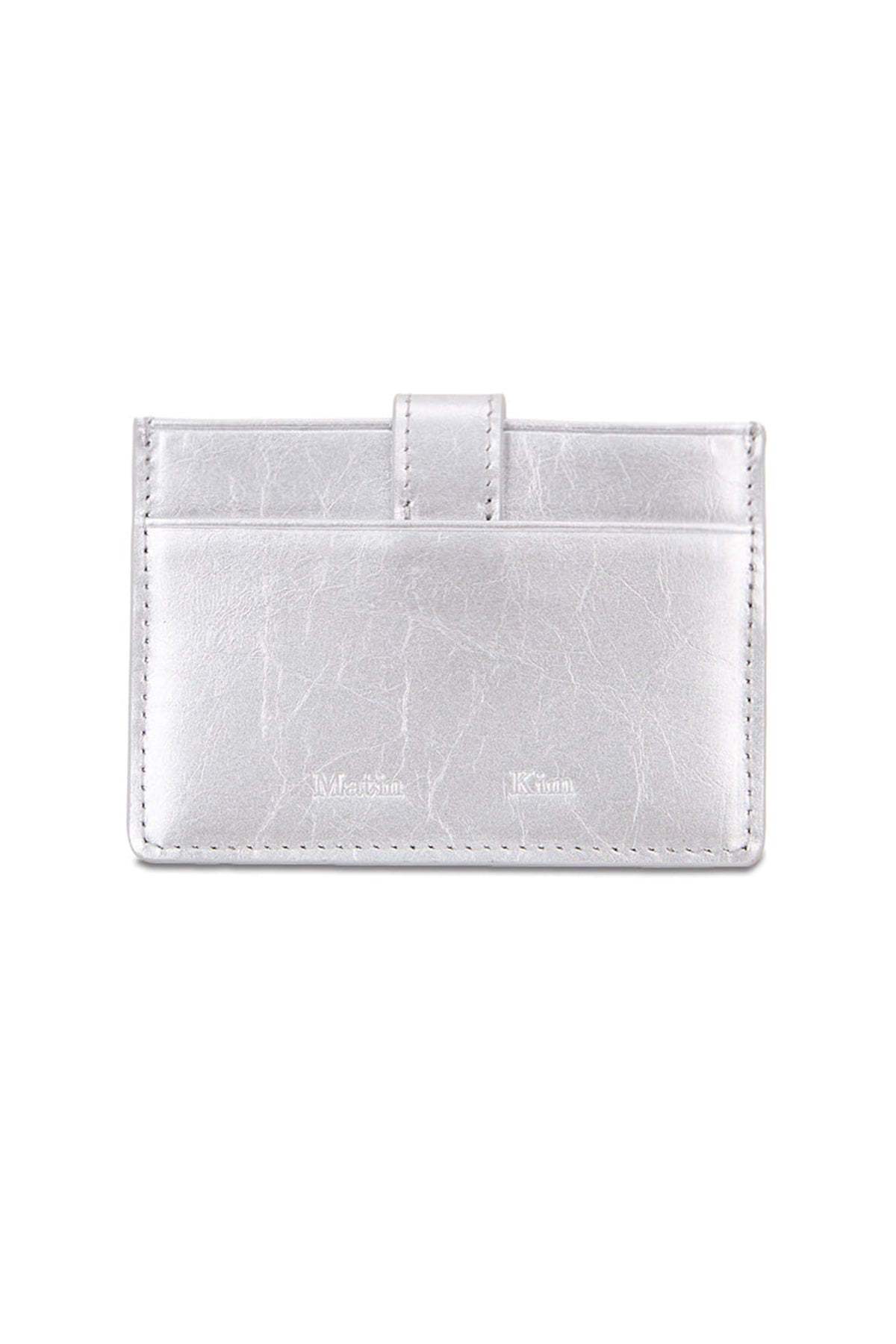 Matin Kim Western Buckle Card Wallet in Silver 銀色 細節圖 1