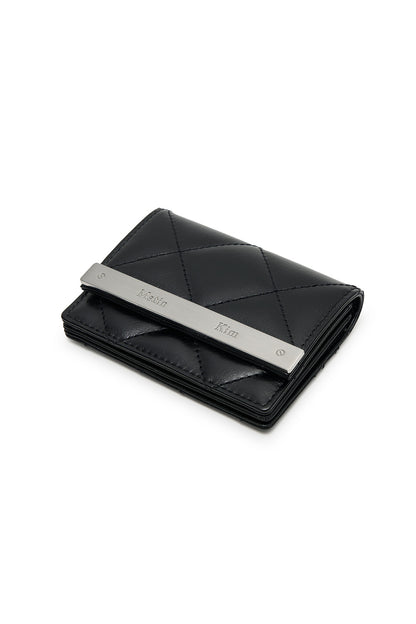 Matin Kim Puff Quilt Wallet in Black 黑色 細節圖 2
