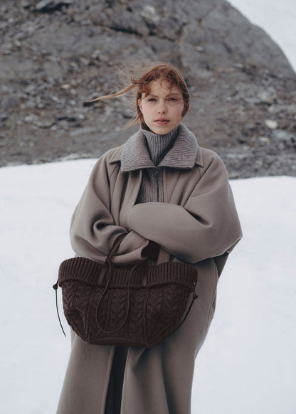 Polène Cyme Mini - Merino Ebony