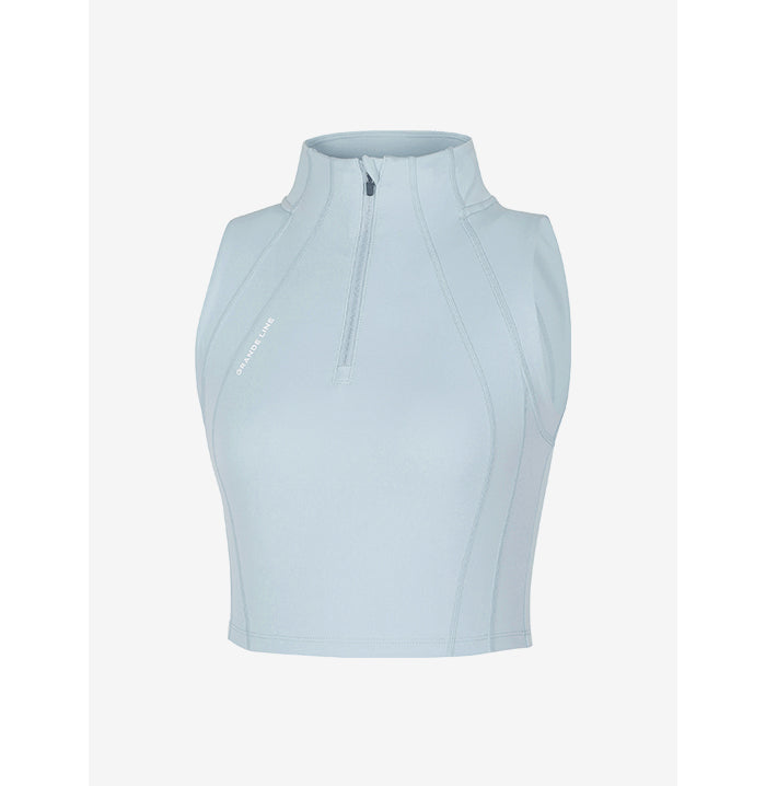 GRANDELINE - El-Flex P Half Zip-up Sleeveless 天空灰 商品圖片