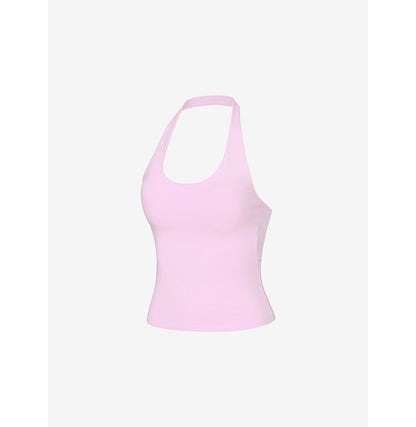 Halter Tank Top 粉紅 上身
