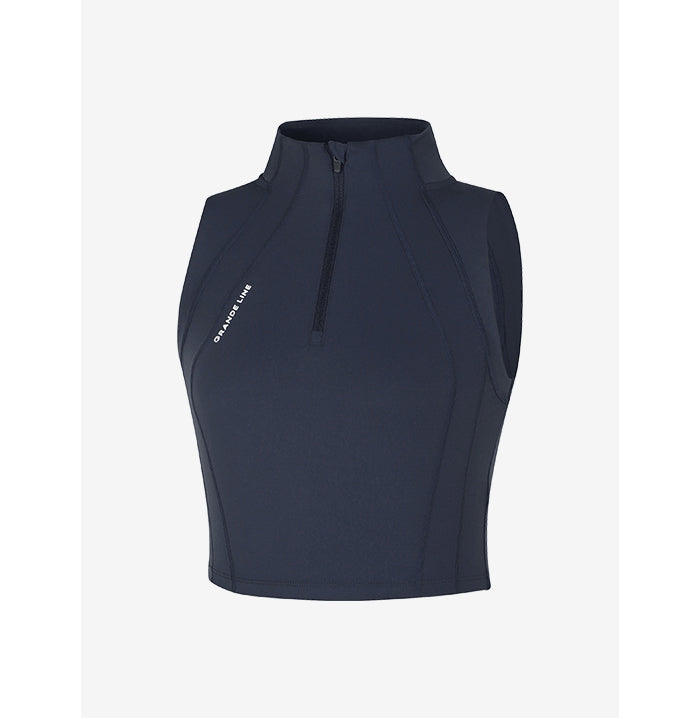 GRANDELINE - El-Flex P Half Zip-up Sleeveless 海軍藍 商品圖片