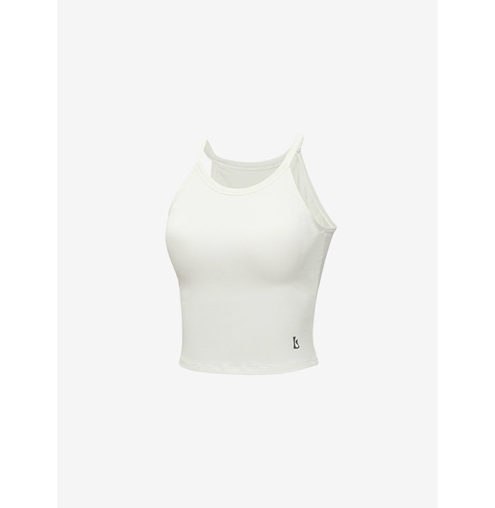 GRANDELINE - El-Flex Rib Skinny Halter Top 象牙白 商品圖片
