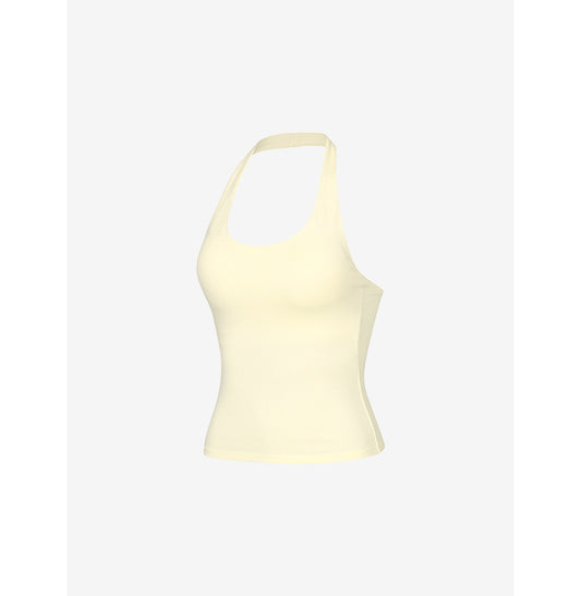 Halter Tank Top 牛油黃 上身
