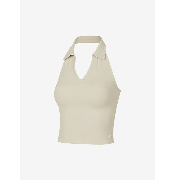 GRANDELINE - El-Flex F Square Neck Halter Tank Top 木灰 商品圖片