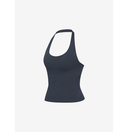 Halter Tank Top 海軍藍 上身
