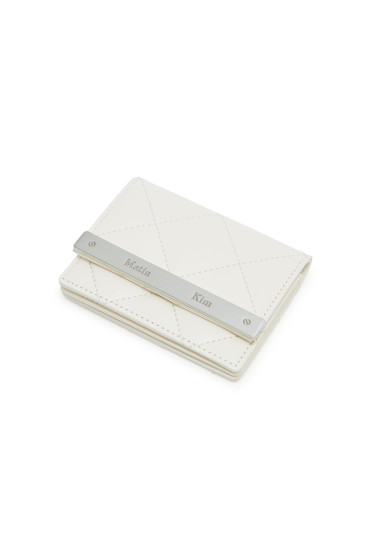 Matin Kim Puff Quilt Wallet in Ivory 象牙白 細節圖 2