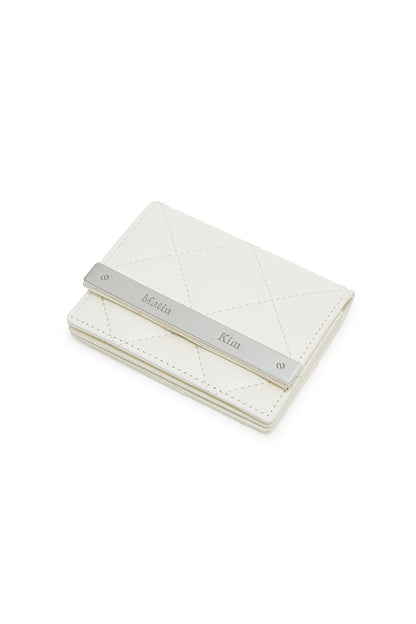 Matin Kim Puff Quilt Wallet in Ivory 象牙白 細節圖 2