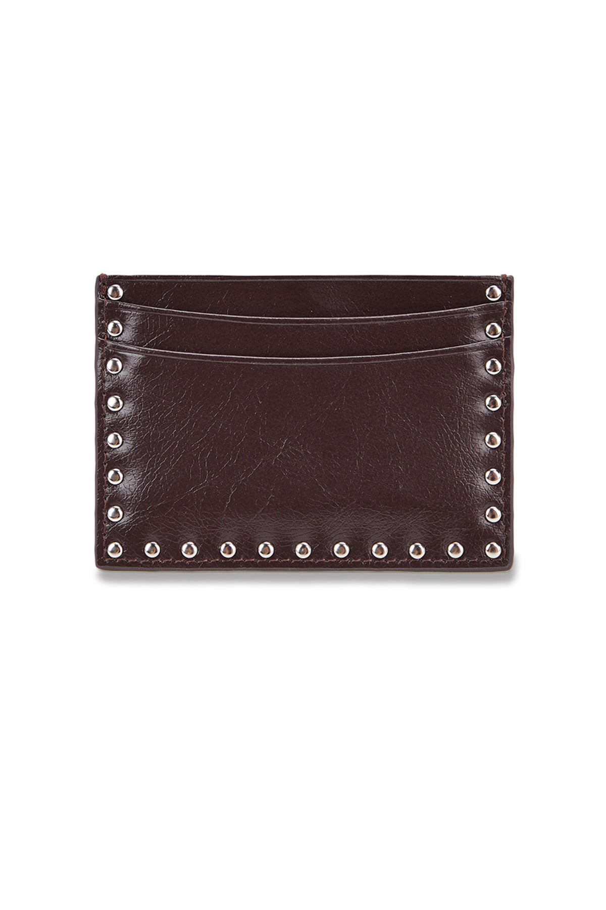 Matin Kim Western Stud Card Wallet in Brown 啡色 細節圖 1