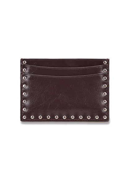 Matin Kim Western Stud Card Wallet in Brown 啡色 細節圖 1