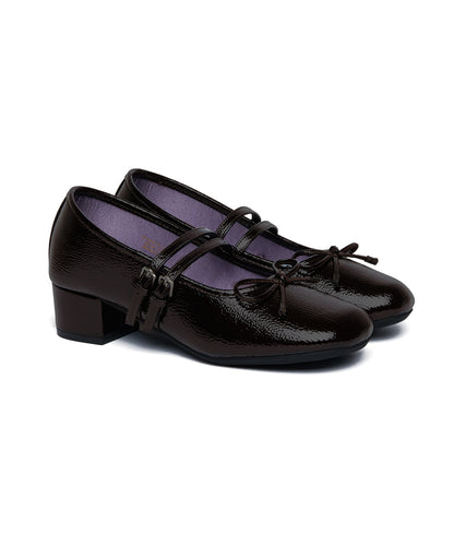 Rockfish - Square Toe Two Strap Maryjanes (4CM)