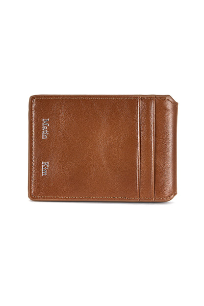 Matin Kim Embossed Logo Business Wallet in Camel 駝色 細節圖 1