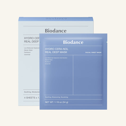 [換季泛紅夜間急救] Biodance Hydro-Ceranol 神經醯胺敏感肌補水面膜 4片 韓國代購 香港