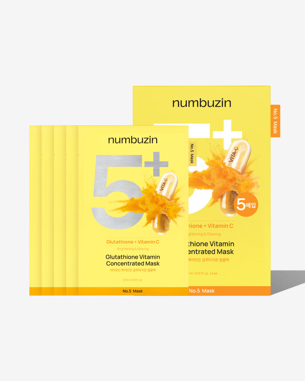 Numbuzin NO5 [淡斑提亮 4 週見效✨] Numbuzin No.5+ Glutathione Vitamin C