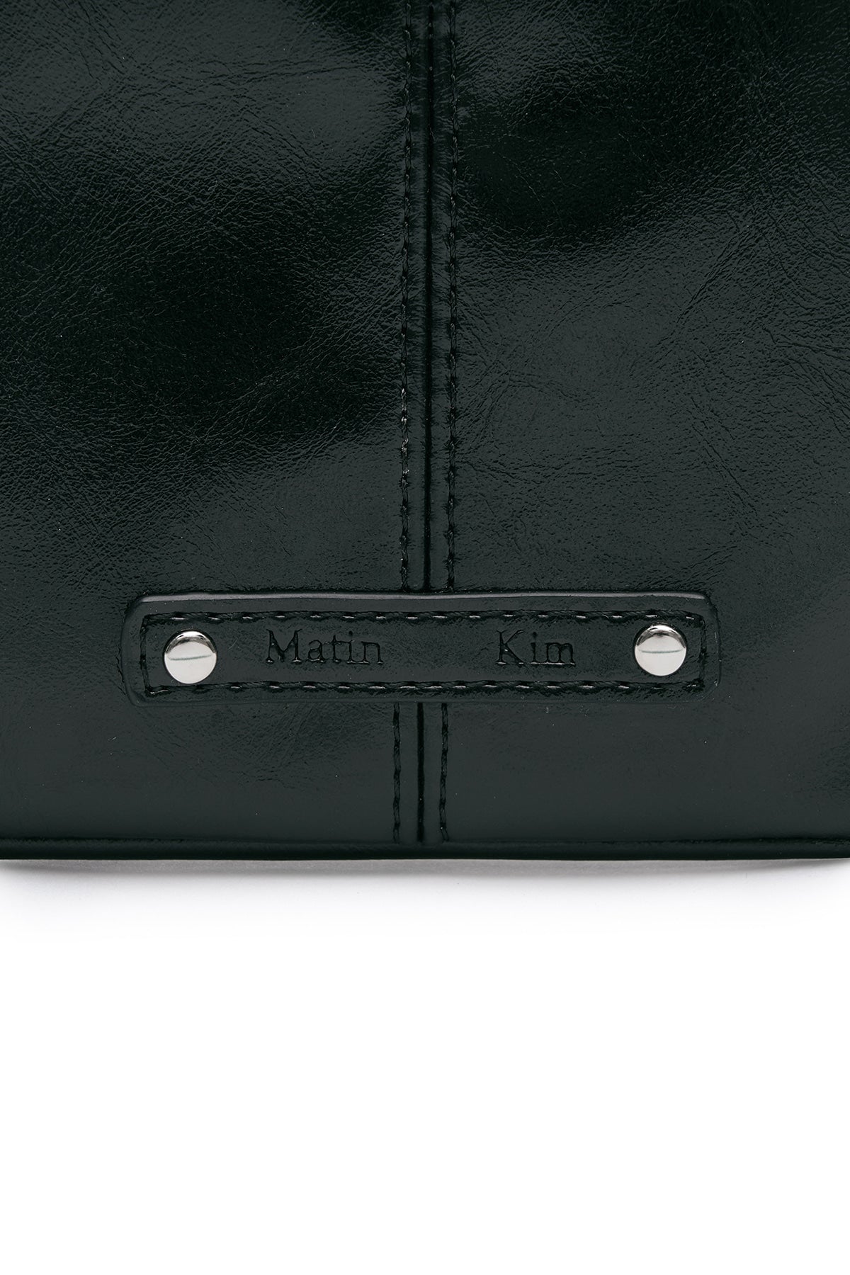 Matin Kim Rivet Point Mini Coin Wallet in Black 黑色 細節圖 2
