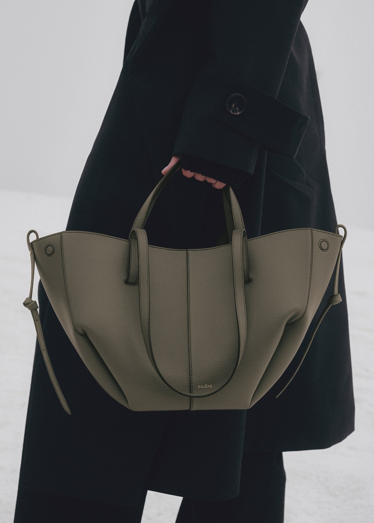 Polène Cyme Mini - Textured Smoky Green