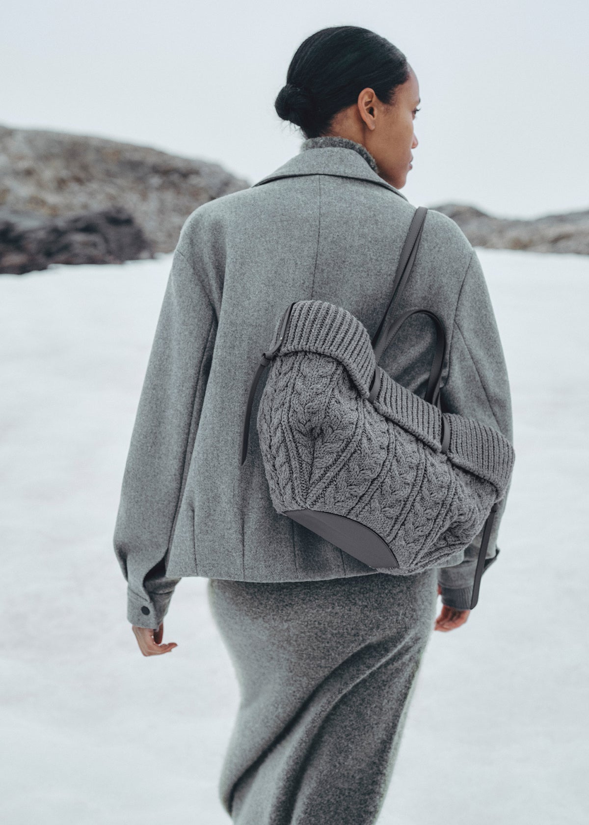 Polène Cyme Mini - Merino Stone