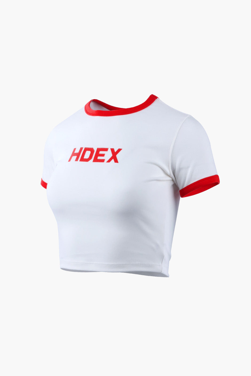 HDEX Relaxfit Color Block Crop Top - Red/White