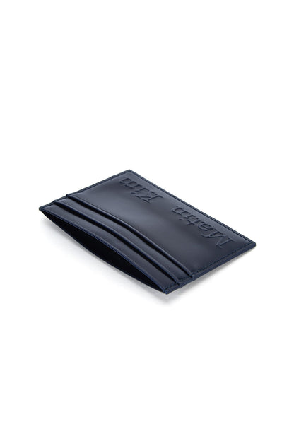 Matin Kim Embossed Logo Card Wallet in Navy 海軍藍 細節圖 3