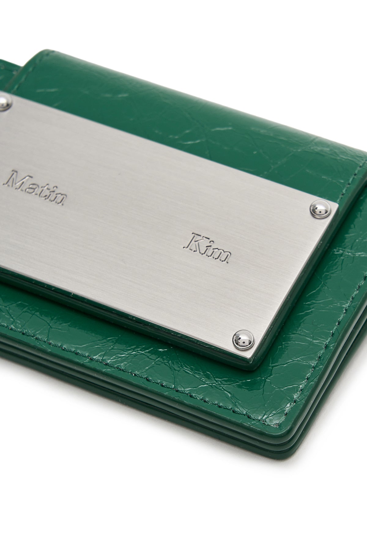 Matin Kim Glazed Accordion Wallet in Green 綠色 細節圖 2