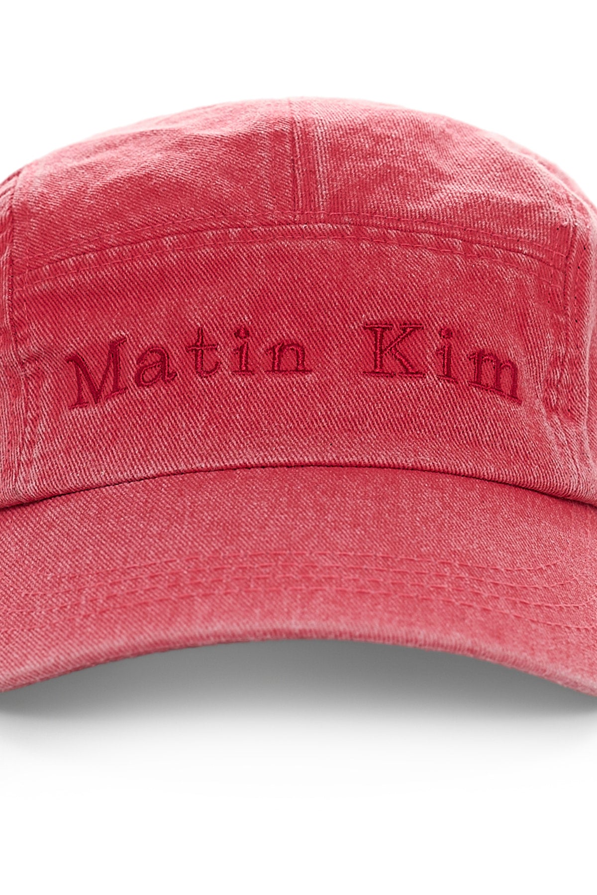 Matin Kim Matin Washed Camp Cap in Red 紅色 細節圖 3