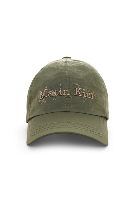 Matin Kim Overlay Logo Ball Cap in Khaki 卡其色 棒球帽 韓國代購 香港