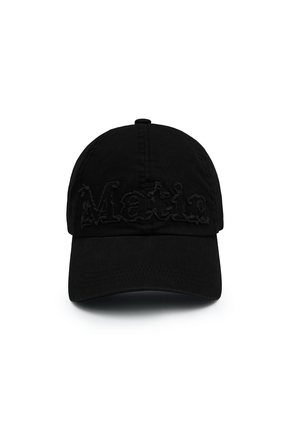 Matin Kim Rough Cut Applique Ball Cap in Black 黑色 棒球帽 韓國代購 香港