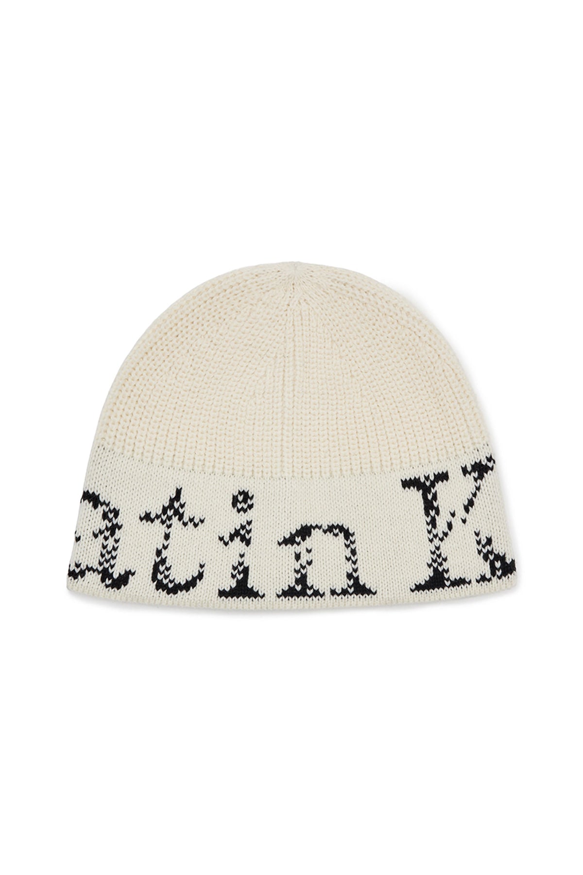 Matin Kim Cracked Logo Bucket Beanie in Ivory 象牙白 桶形冷帽 韓國代購 香港