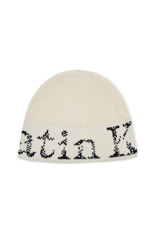 Matin Kim Cracked Logo Bucket Beanie in Ivory 象牙白 桶形冷帽 韓國代購 香港
