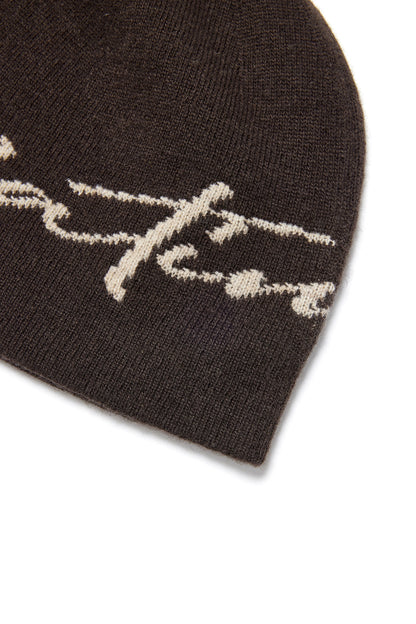 Matin Kim Matin Logo Script Beanie in Brown 啡色 細節圖 3