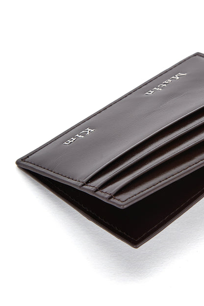 Matin Kim Steel Logo Card Wallet in Brown 啡色 細節圖 4