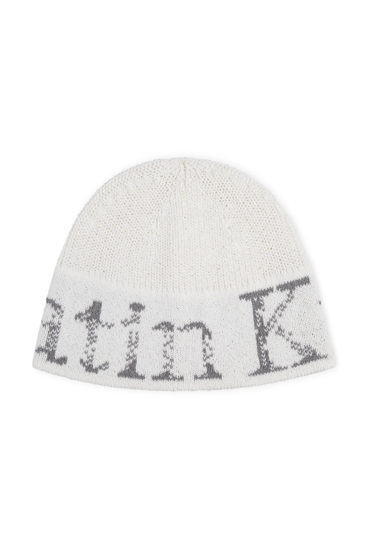 Matin Kim Cracked Logo Light Bucket Beanie in Ivory 象牙白 細節圖 1