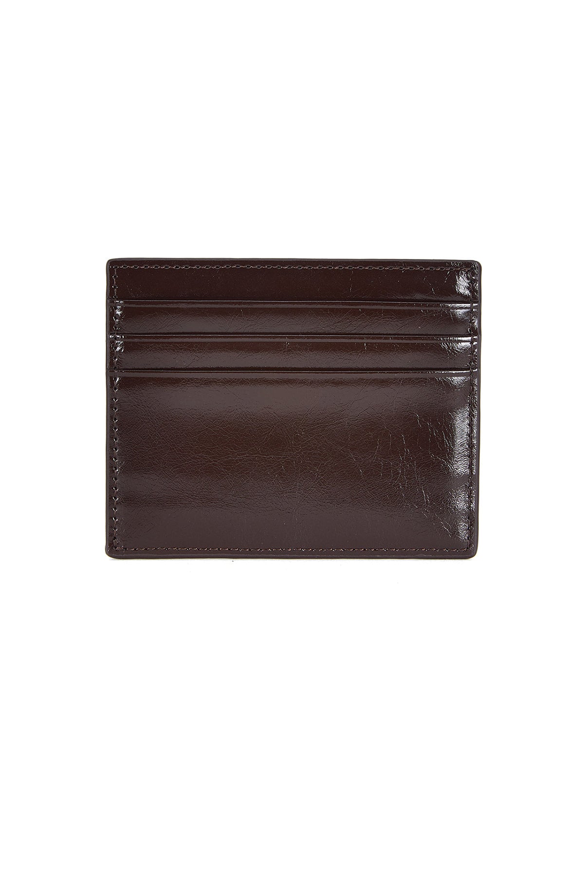 Matin Kim Steel Logo Card Wallet in Brown 啡色 細節圖 2